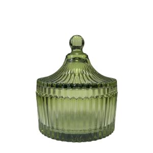 K10 002 Grün – Glasbehälter mit Deckel