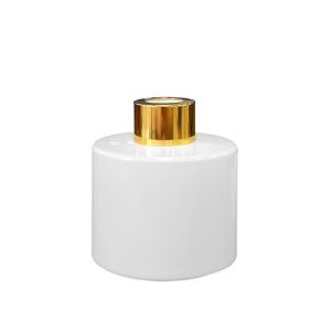 Runder Duftdiffusor Weiß Glanz 100 ml – Gold