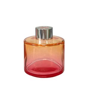 Runder Duftdiffusor Rosa-Orange OMBRE 100 ml – Silber