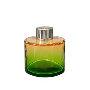 Runder Duftdiffusor Orange-Grün OMBRE 100 ml – Silber