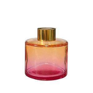 Runder Duftdiffusor Rosa-Orange OMBRE 100 ml – Gold