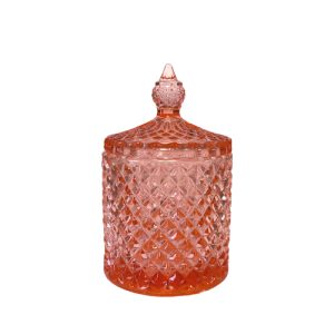 K10 001A Rosa – Glasbehälter mit Deckel