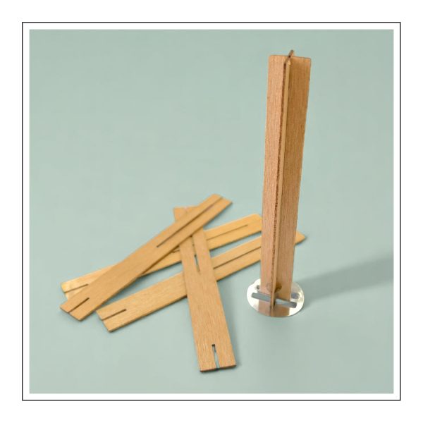 Kreuzförmiger Holzknoten 13 × 100 mm