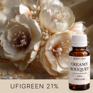 Cremefarbene Porzellanblumen im Licht – AF70 1545