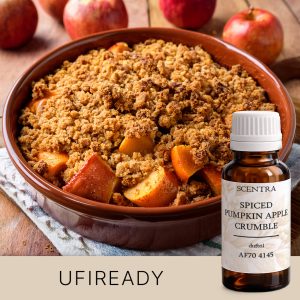 Tarte mit Äpfeln und Kürbis unter einer knusprigen Streuselschicht – AF70 4145