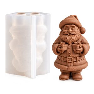 Silikonform für Seifen – Weihnachtsmann mit Geschenken